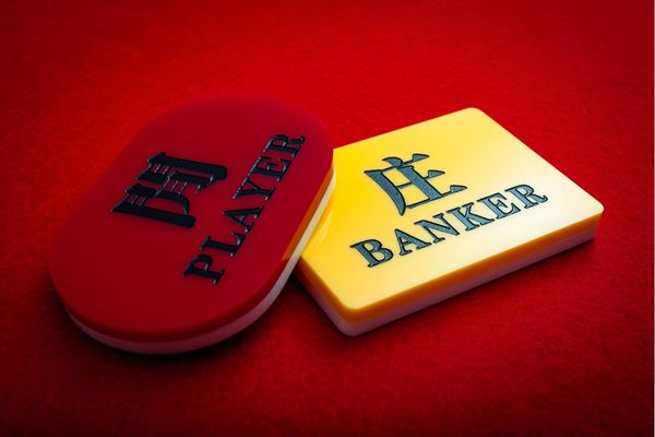 baccarat table and chips