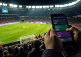 Unbranded sportsbook marketing and football season scene