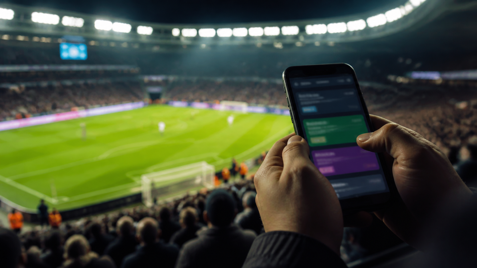 Unbranded sportsbook marketing and football season scene
