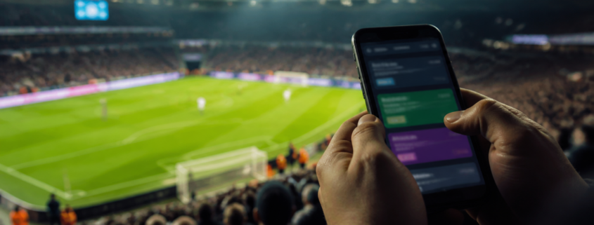 Unbranded sportsbook marketing and football season scene