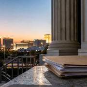 Las Vegas courthouse and neutral legal file for a sports betting news story