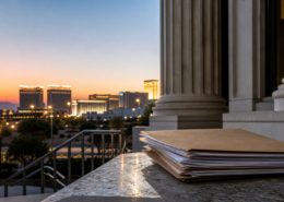 Las Vegas courthouse and neutral legal file for a sports betting news story