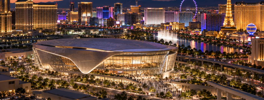 Editorial illustration for Las Vegas NBA Arena Bid: New Proposal Adds Momentum to Sports and Entertainment Plans
