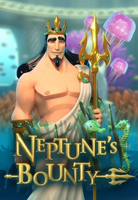 King Neptune with his gold trident and crown