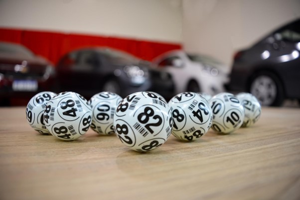 Keno balls on table